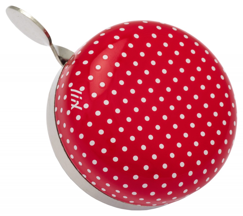 Liix Mini Ding Dong Bell Polka Dots White Red