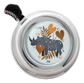 Liix COLOUR BELL RHINO LOVE Klingel / chrome