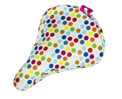 Liix SADDLE COVER POLKA BIG DOTS MIX Sattelbezug / white