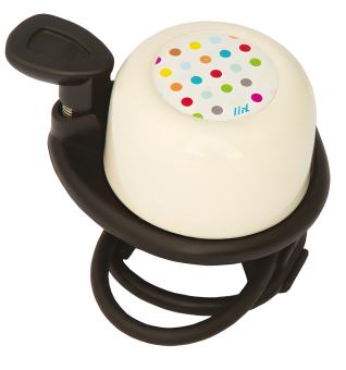 Liix SCOOTER BELL POLKA DOTS Klingel / cream