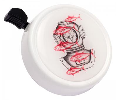 Liix BIG COLOUR BELL DIVING SEAGULL Klingel / white