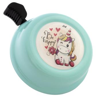 Liix COLOUR BELL BE HAPPY UNICORN Klingel / pastel green