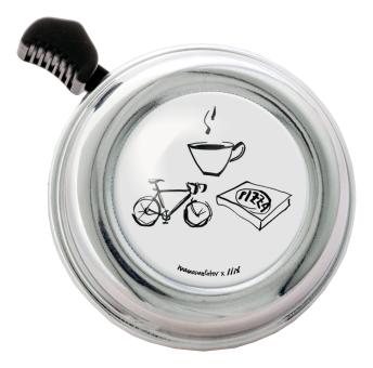 Liix COLOUR BELL MANAMOLOTOV COFFEE, RIDE & PIZZA Klingel / Black