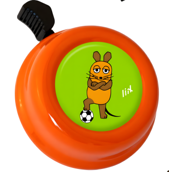 Liix Colour Bell Maus Fu&szlig;ball Orange