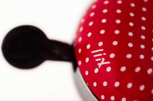 Liix DING DONG BELL POLKA DOTS Klingel / red 2