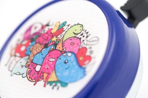 Liix Big Colour Bell Cute Monsters Blue 2