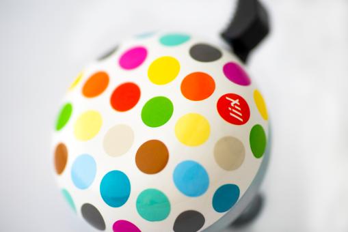 Liix DESIGN BELL POLKA BIG DOTS MIX Klingel / white 2